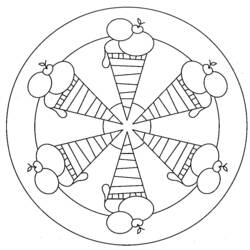 Malvorlage: Abstrakte Mandalas (Mandalas) #193057 - Kostenlose Malvorlagen zum Ausdrucken