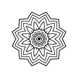 Malvorlage: Blumen-Mandalas (Mandalas) #117121 - Kostenlose Malvorlagen zum Ausdrucken
