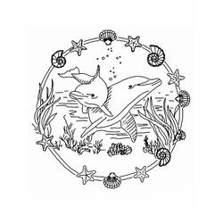 Malvorlage: Delfin-Mandalas (Mandalas) #219075 - Kostenlose Malvorlagen zum Ausdrucken