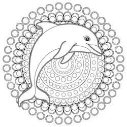 Malvorlage: Delfin-Mandalas (Mandalas) #219085 - Kostenlose Malvorlagen zum Ausdrucken