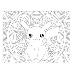 Zeichnungen zum Ausmalen: Pokémon-Mandalas - Kostenlose Malvorlagen zum Ausdrucken