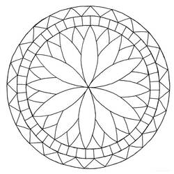 Malvorlage: Rosette (Mandalas) #193025 - Kostenlose Malvorlagen zum Ausdrucken