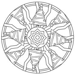 Malvorlage: Stern-Mandalas (Mandalas) #118040 - Kostenlose Malvorlagen zum Ausdrucken