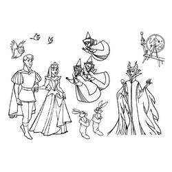 Malvorlage: Dornröschen (Märchen und Geschichten) #130736 - Kostenlose Malvorlagen zum Ausdrucken