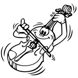 Malvorlage: Geige (Musik) #176938 - Kostenlose Malvorlagen zum Ausdrucken