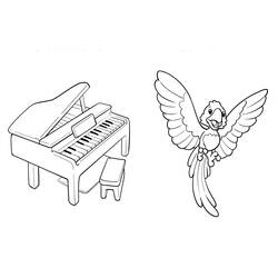 Malvorlage: Klavier (Musik) #173488 - Kostenlose Malvorlagen zum Ausdrucken