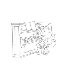 Malvorlage: Klavier (Musik) #173503 - Kostenlose Malvorlagen zum Ausdrucken