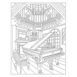 Malvorlage: Klavier (Musik) #173516 - Kostenlose Malvorlagen zum Ausdrucken