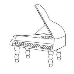 Malvorlage: Klavier (Musik) #173532 - Kostenlose Malvorlagen zum Ausdrucken