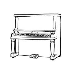 Malvorlage: Klavier (Musik) #173533 - Kostenlose Malvorlagen zum Ausdrucken