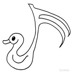 Malvorlage: Musiknoten (Musik) #176878 - Kostenlose Malvorlagen zum Ausdrucken