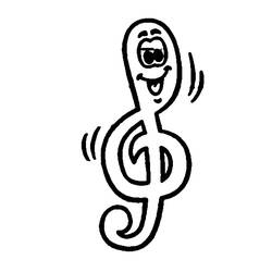 Malvorlage: Musiknoten (Musik) #218760 - Kostenlose Malvorlagen zum Ausdrucken