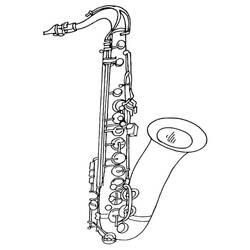 Malvorlage: Saxophon (Musik) #173357 - Kostenlose Malvorlagen zum Ausdrucken