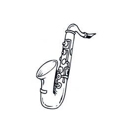 Malvorlage: Saxophon (Musik) #173371 - Kostenlose Malvorlagen zum Ausdrucken
