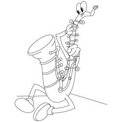 Malvorlage: Saxophon (Musik) #173375 - Kostenlose Malvorlagen zum Ausdrucken