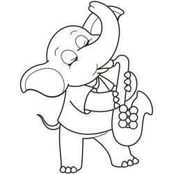 Malvorlage: Saxophon (Musik) #173384 - Kostenlose Malvorlagen zum Ausdrucken