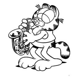 Malvorlage: Saxophon (Musik) #173385 - Kostenlose Malvorlagen zum Ausdrucken