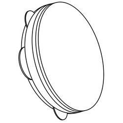 Malvorlage: Tamburin (Musik) #176902 - Kostenlose Malvorlagen zum Ausdrucken