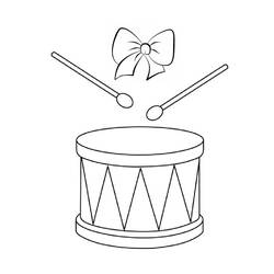 Zeichnungen zum Ausmalen: Trommel - Kostenlose Malvorlagen zum Ausdrucken