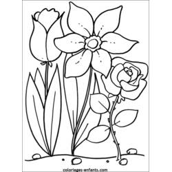 Malvorlage: Blumen (Natur und Jahreszeiten) #154975 - Kostenlose Malvorlagen zum Ausdrucken