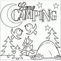 Malvorlage: Camping (Natur und Jahreszeiten) #207408 - Kostenlose Malvorlagen zum Ausdrucken