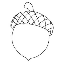 Malvorlage: Eichel (Natur und Jahreszeiten) #218499 - Kostenlose Malvorlagen zum Ausdrucken