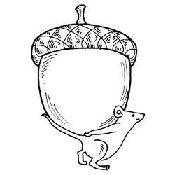 Malvorlage: Eichel (Natur und Jahreszeiten) #218518 - Kostenlose Malvorlagen zum Ausdrucken