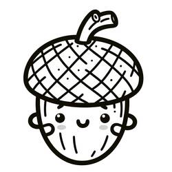 Malvorlage: Eichel (Natur und Jahreszeiten) #218522 - Kostenlose Malvorlagen zum Ausdrucken