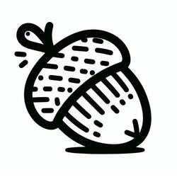 Malvorlage: Eichel (Natur und Jahreszeiten) #218525 - Kostenlose Malvorlagen zum Ausdrucken