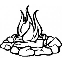 Malvorlage: Feuer (Natur und Jahreszeiten) #188331 - Kostenlose Malvorlagen zum Ausdrucken