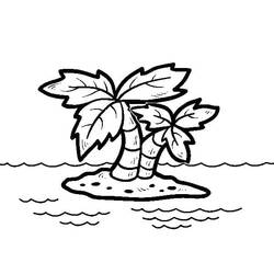 Malvorlage: Insel (Natur und Jahreszeiten) #201006 - Kostenlose Malvorlagen zum Ausdrucken