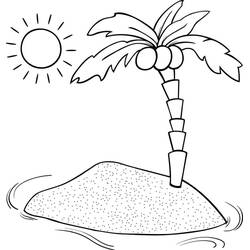 Malvorlage: Insel (Natur und Jahreszeiten) #201016 - Kostenlose Malvorlagen zum Ausdrucken