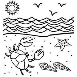 Malvorlage: Meer (Natur und Jahreszeiten) #193497 - Kostenlose Malvorlagen zum Ausdrucken