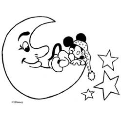 Malvorlage: Mond (Natur und Jahreszeiten) #155637 - Kostenlose Malvorlagen zum Ausdrucken