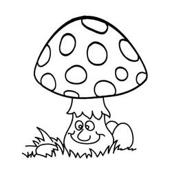 Malvorlage: Pilz (Natur und Jahreszeiten) #174087 - Kostenlose Malvorlagen zum Ausdrucken