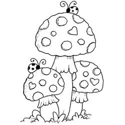 Malvorlage: Pilz (Natur und Jahreszeiten) #174100 - Kostenlose Malvorlagen zum Ausdrucken