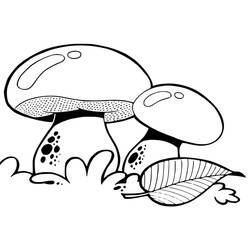 Zeichnungen zum Ausmalen: Pilz - Kostenlose Malvorlagen zum Ausdrucken