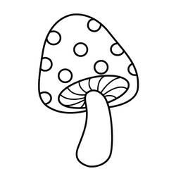 Malvorlage: Pilz (Natur und Jahreszeiten) #174113 - Kostenlose Malvorlagen zum Ausdrucken