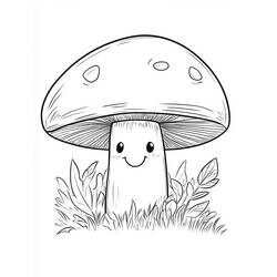 Malvorlage: Pilz (Natur und Jahreszeiten) #217413 - Kostenlose Malvorlagen zum Ausdrucken