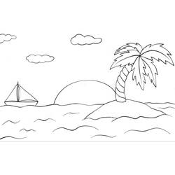 Malvorlage: Sonnenuntergang (Natur und Jahreszeiten) #216002 - Kostenlose Malvorlagen zum Ausdrucken