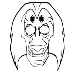 Malvorlage: Afrikanische Maske (Objekte) #219167 - Kostenlose Malvorlagen zum Ausdrucken