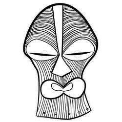 Malvorlage: Afrikanische Maske (Objekte) #219174 - Kostenlose Malvorlagen zum Ausdrucken