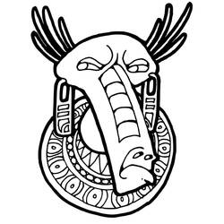 Malvorlage: Afrikanische Maske (Objekte) #219189 - Kostenlose Malvorlagen zum Ausdrucken