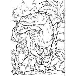 Zeichnungen zum Ausmalen: Velociraptor - Kostenlose Malvorlagen zum Ausdrucken