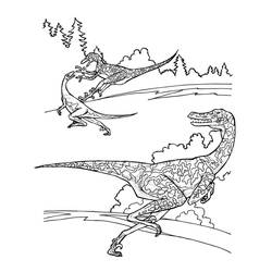 Malvorlage: Velociraptor (Prähistorische Tiere) #214496 - Kostenlose Malvorlagen zum Ausdrucken