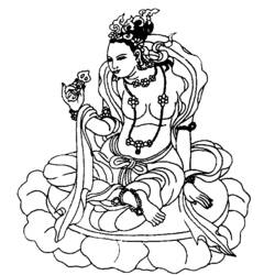 Malvorlage: Hinduistische Mythologie: Buddha (Religion und Mythologie) #89513 - Kostenlose Malvorlagen zum Ausdrucken