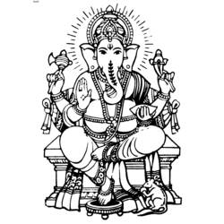 Malvorlage: Hinduistische Mythologie: Ganesha (Religion und Mythologie) #96854 - Kostenlose Malvorlagen zum Ausdrucken