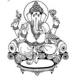 Malvorlage: Hinduistische Mythologie: Ganesha (Religion und Mythologie) #96856 - Kostenlose Malvorlagen zum Ausdrucken