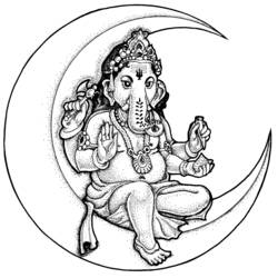 Malvorlage: Hinduistische Mythologie: Ganesha (Religion und Mythologie) #96857 - Kostenlose Malvorlagen zum Ausdrucken