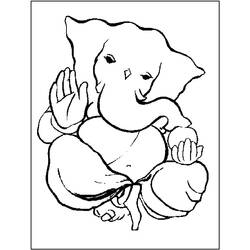 Malvorlage: Hinduistische Mythologie: Ganesha (Religion und Mythologie) #96859 - Kostenlose Malvorlagen zum Ausdrucken